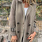Full Size Texture Knit Longline Coat Plus Size