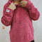 Drawstring Long Sleeve  Hooded Sweater