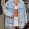 Oversized Button Up Denim Jacket