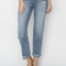 RISEN Full Size High Waist Distressed Cropped Jeans