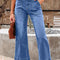 High-Waisted Wide Leg Flare Jeans