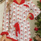 Christmas Santa & Stripes Ruffle Top and Shorts Set