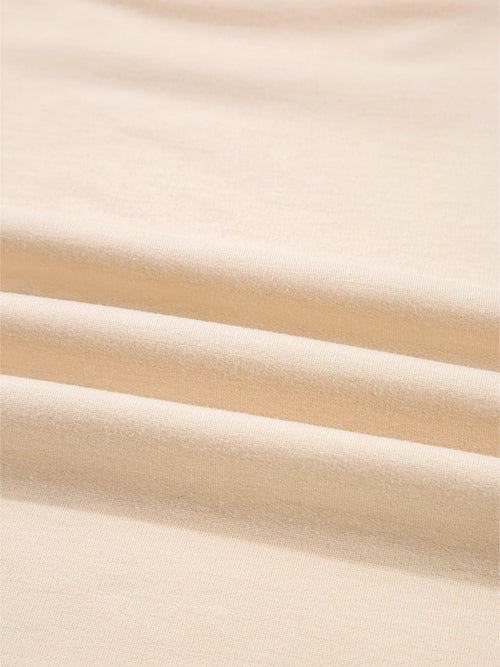 Raw Edge Flower Patch Drop Shoulder Casual Top