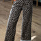 Leopard Straight Loose Leg Jeans