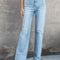 Washed Straight Leg Jeans