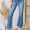 RISEN Full Size High Rise Ankle Flare Jeans
