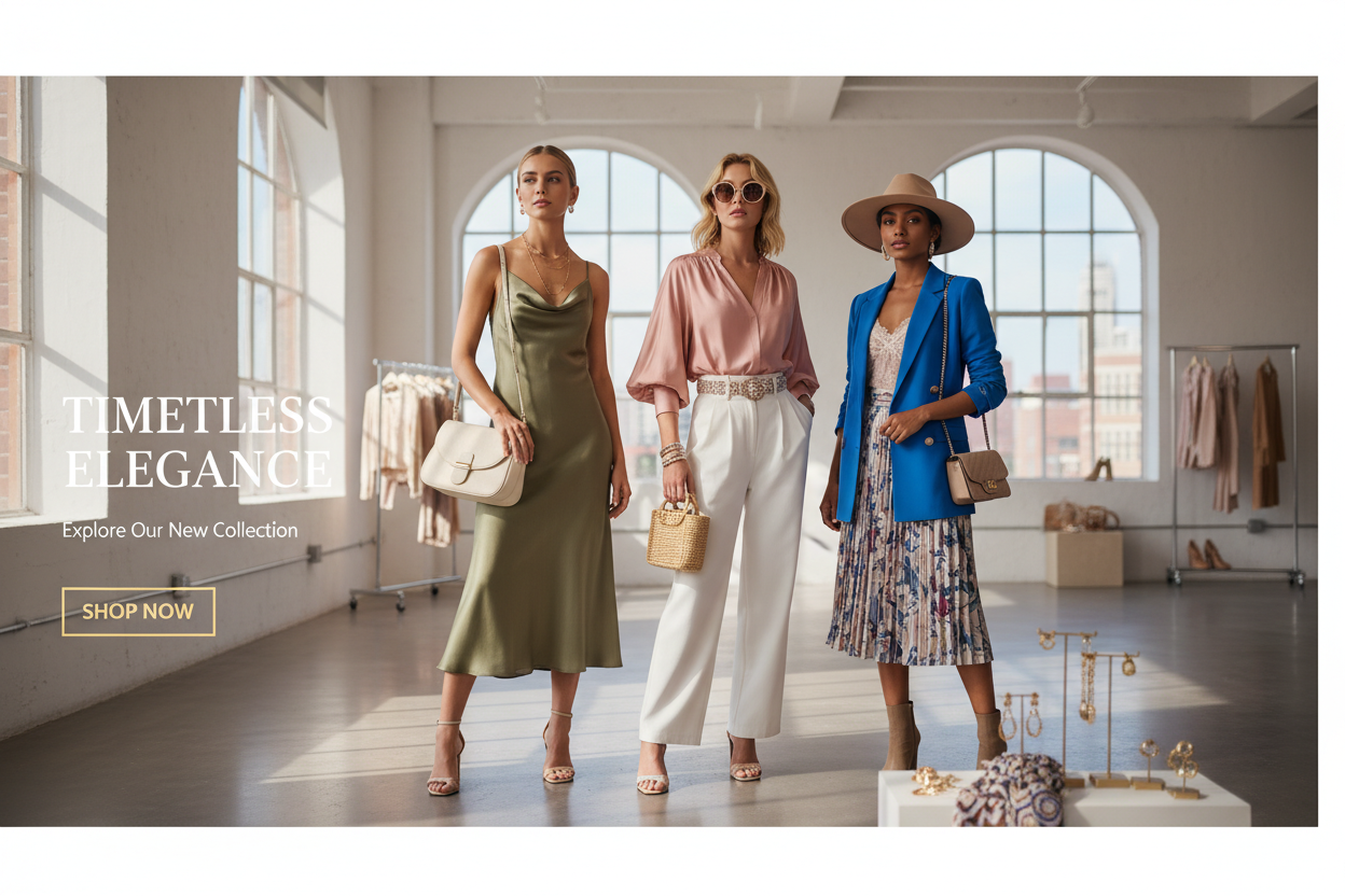 homepage slideshow pagina kleding vrouwen begin